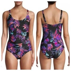 Calvin Klein Sorbet Ibiza Printed Starburst One-Piece Swimsuit